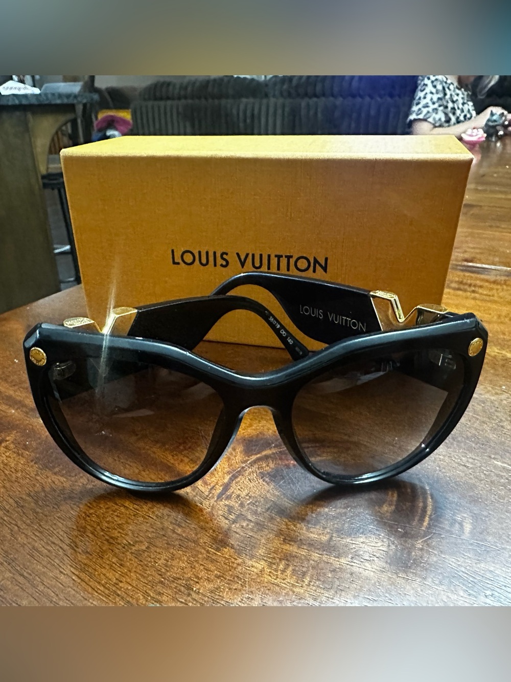 Authentic Louis Vuitton Black My Fair Lady Sunglasses